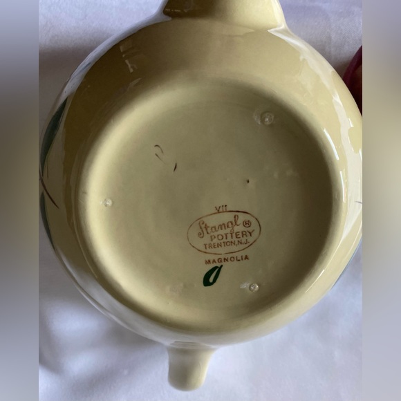 Stangl Pottery 'Magnolia' Teapot Vintage 1950-70 Mid Century Modern - Picture 8 of 9
